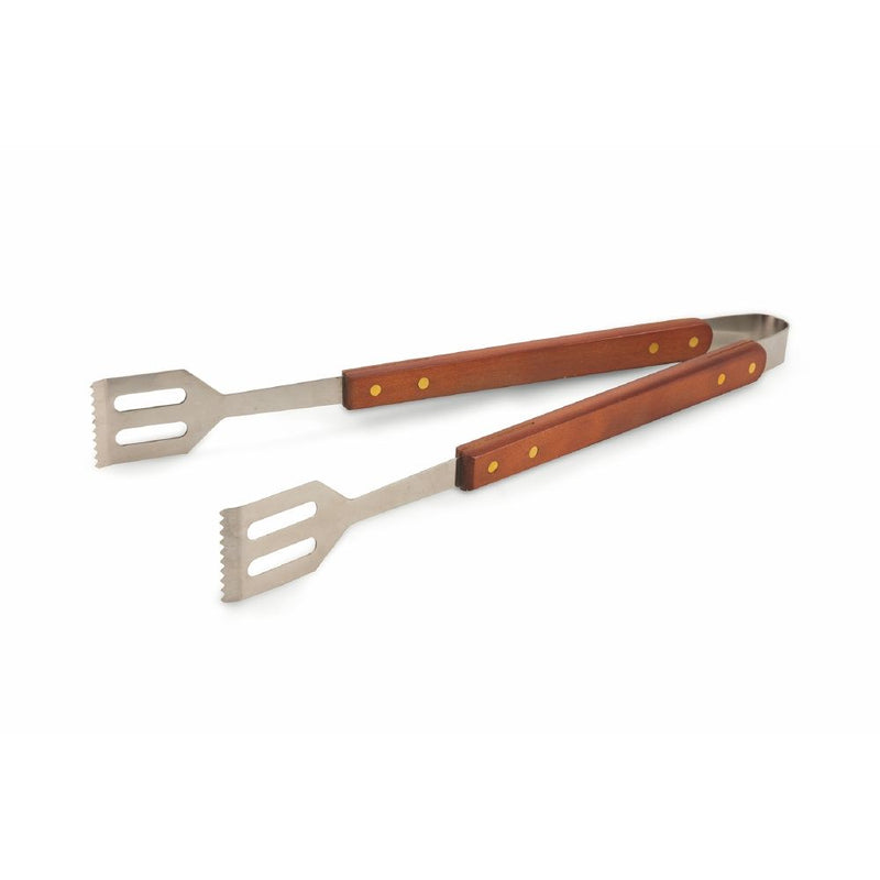 Set 3 utensili per barbecue in acciaio con manico in legno BestBQ