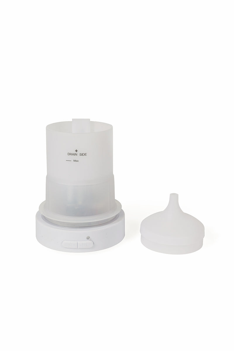 Umidificatore diffusore di essenze e aromi in ceramica con alimentazione USB e luci LED 80 ml