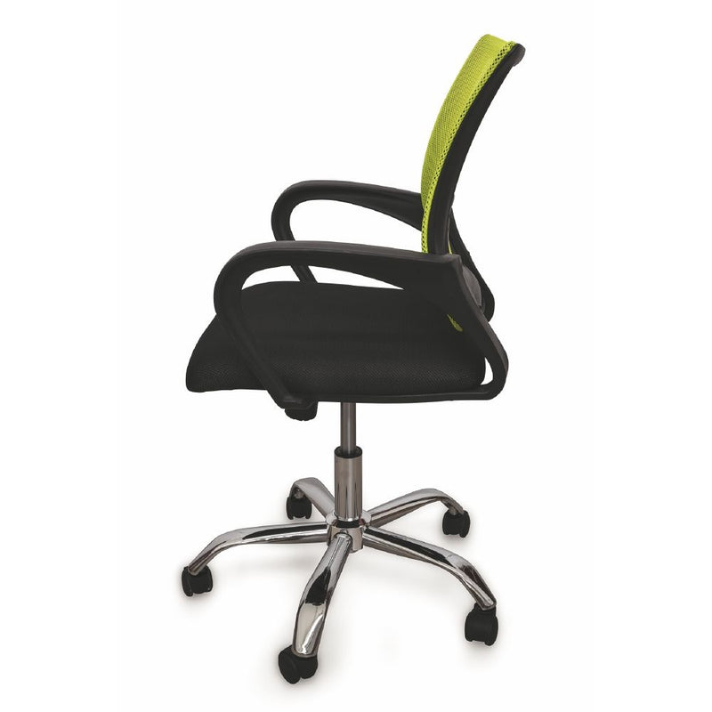 Sedia poltrona da interno ufficio con schienale in tela traspirante e altezza regolabile Office Comfort