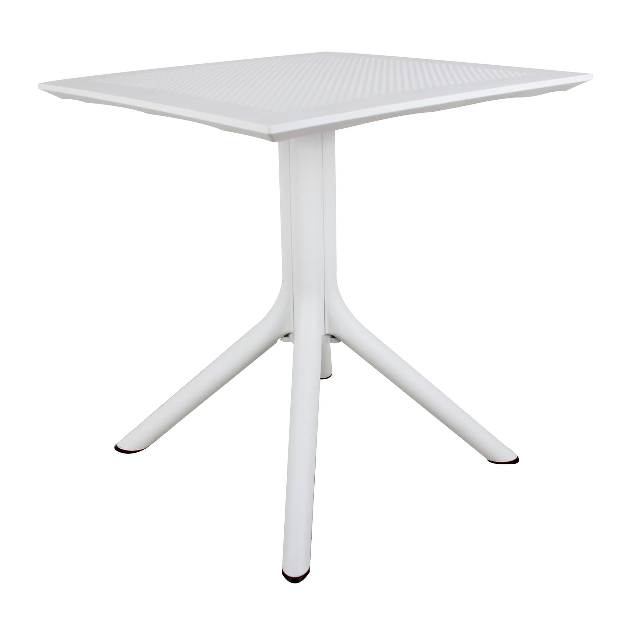 Square table 80x80 cm in resistant polypropylene for outdoor gardens