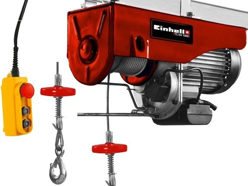 Electric hoist hoist 1600W up to 1000Kg capacity 18 Mt