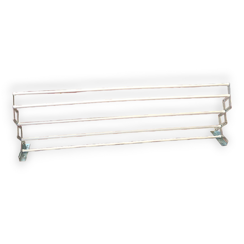 Wall-mounted clothesline extendable drying rack