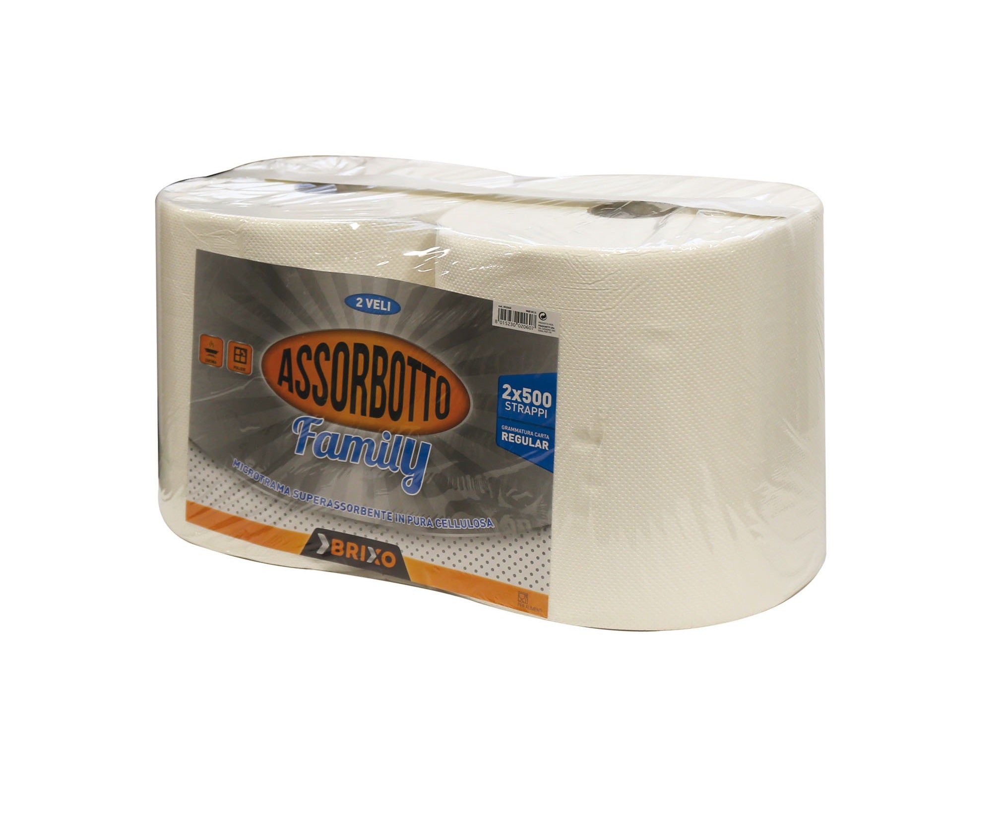 Carta asciugamani assorbotto Family 2 Rotoli