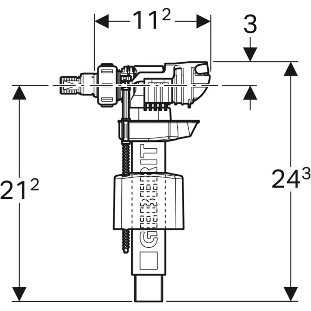 Rubinetto a galleggiante per cassette di risciacquo Impuls 380 (783) 3/8"