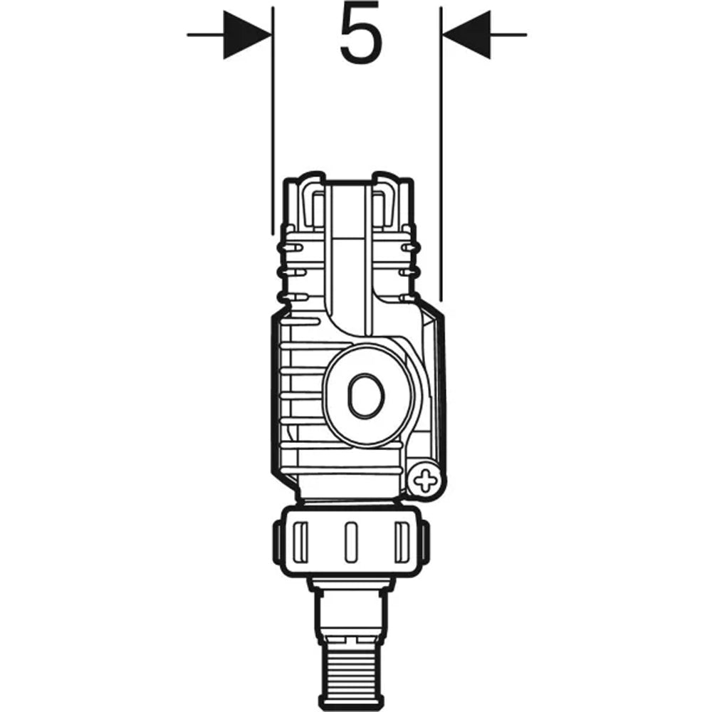 Rubinetto a galleggiante con adattatore tubo di collegamento per cassetta di risciacquo