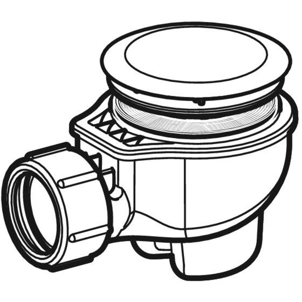 Piletta con piattello per piatto doccia foro diametro 6 cm