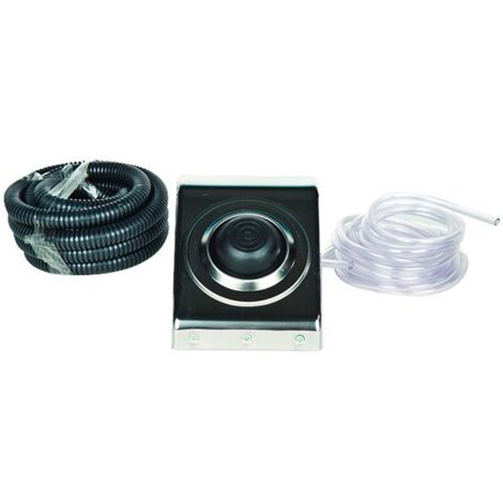 Comando a pedale montaggio esterno pavimento o parete con placca inox e accessori inclusi