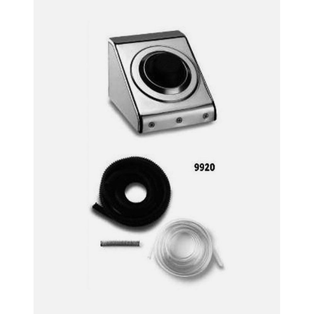 Comando a pedale montaggio esterno pavimento o parete con placca inox e accessori inclusi