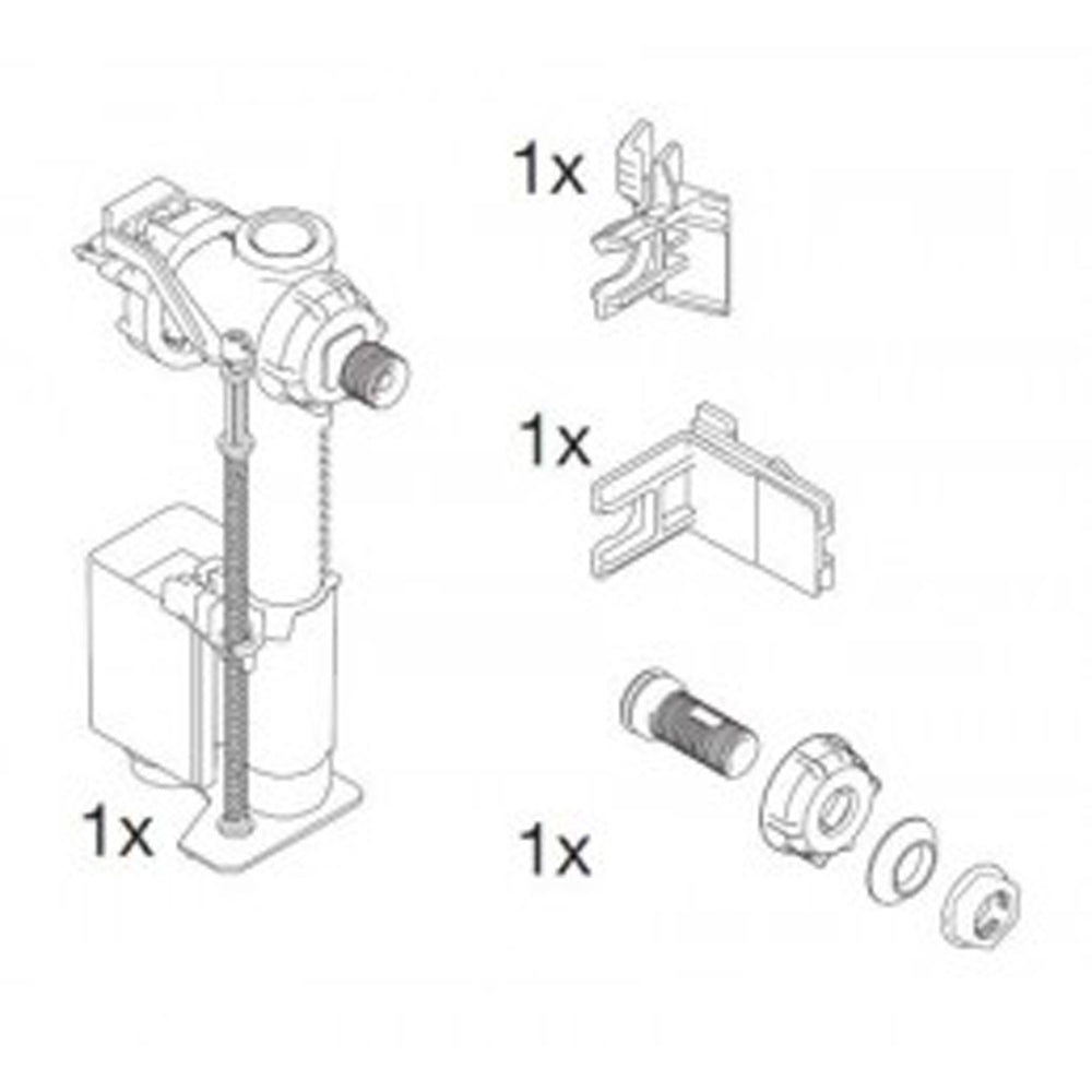 Rubinetto galleggiante universale 3/8 con accessori