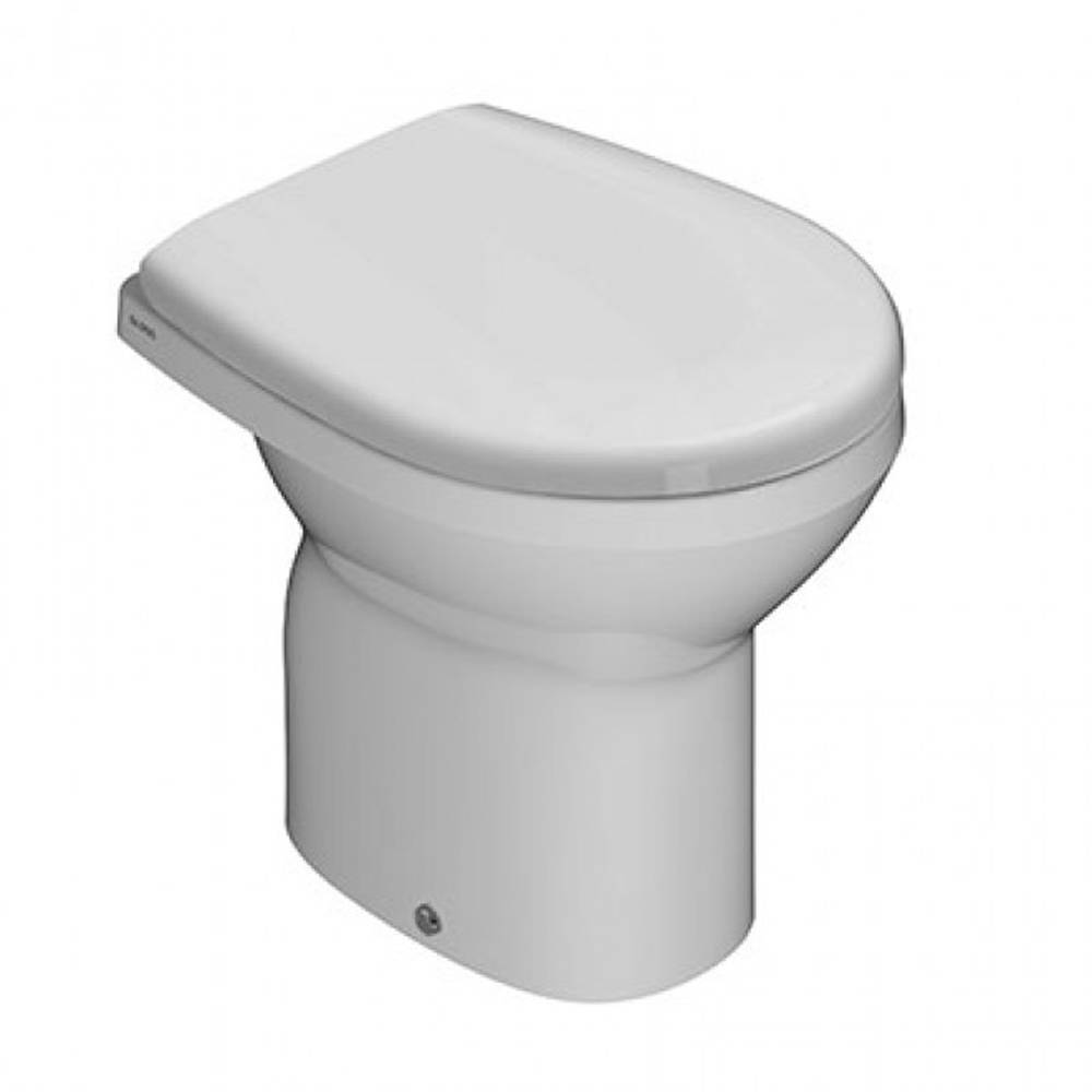 Sedile wc bianco colato con chiusura normale copriwater Arianna