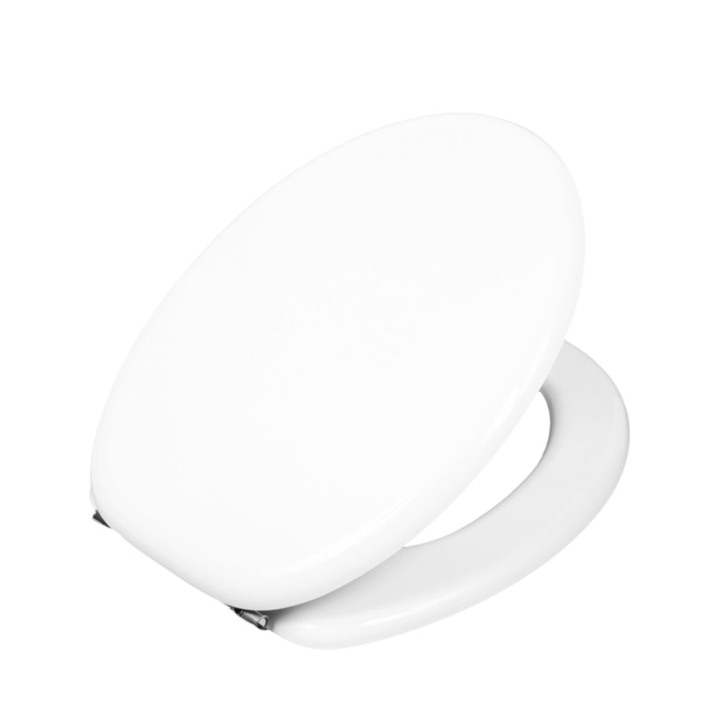 Sedile wc bianco colato con chiusura normale copriwater Arianna