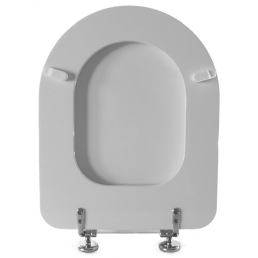 Sedile wc bianco colato con chiusura normale copriwater Arianna