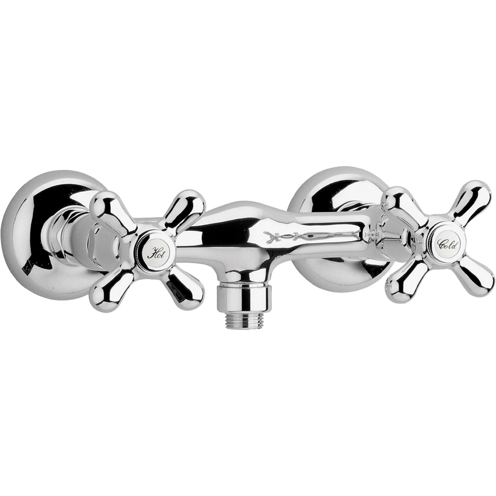 Gruppo esterno doccia cromo con attacco flessibile 1/2 pollici