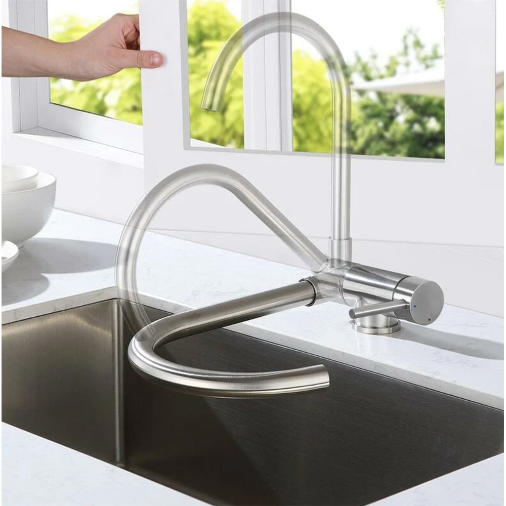 Miscelatore lavello monoforo sottofinestra cromo Stick