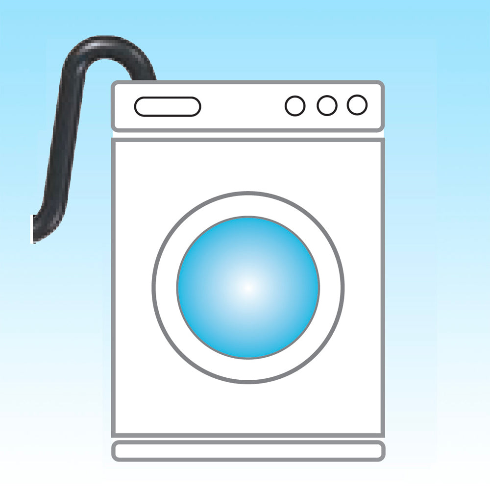 Sifone salvaspazio per lavabo in polipropilene bianco