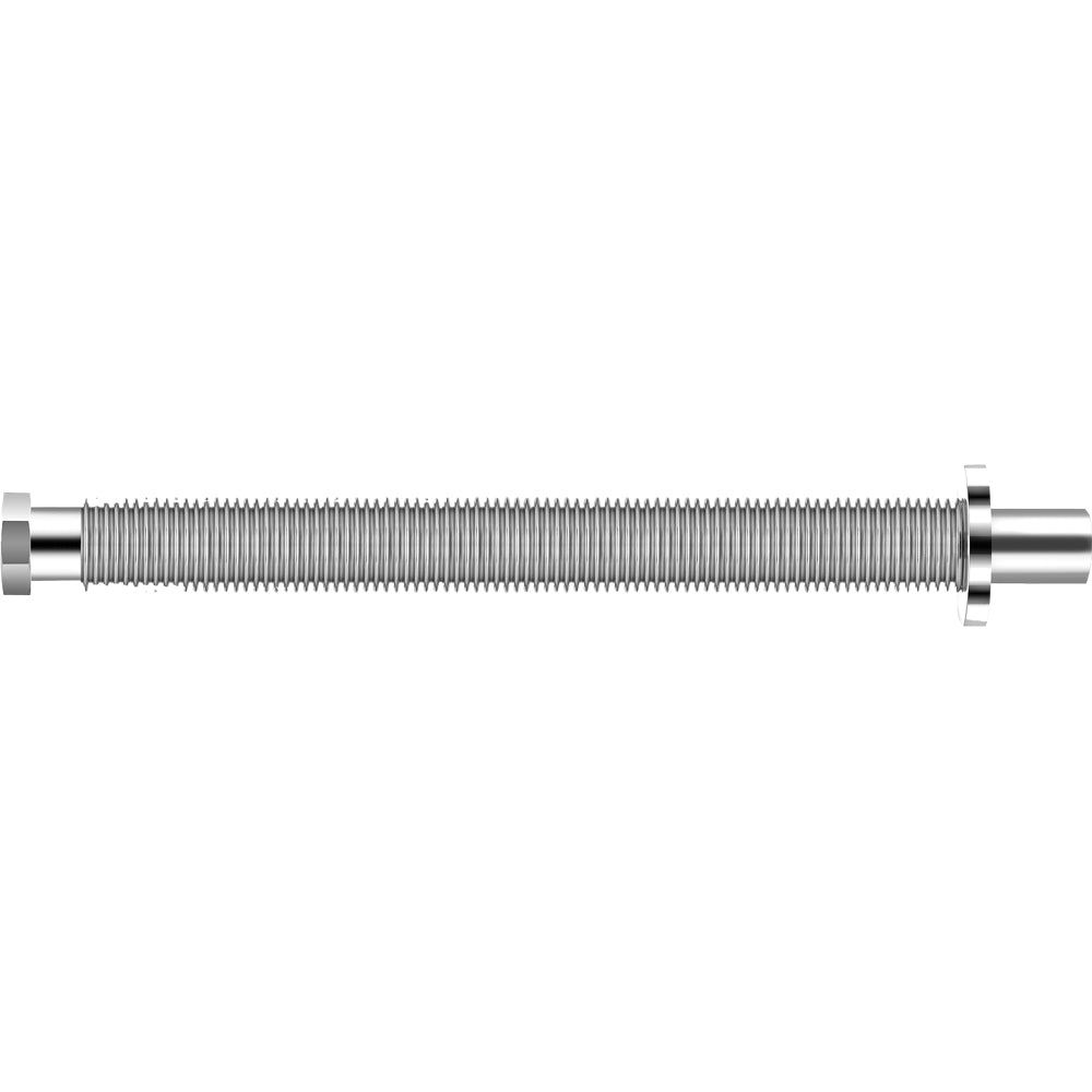 Tubo di scarico flessibile ed estensibile in acciaio inox per lavabo bidet lavello