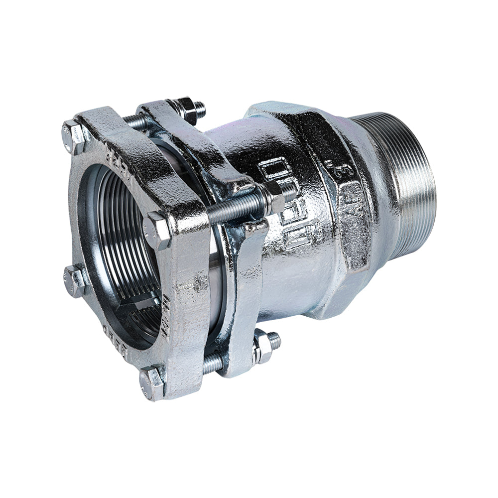 Raccordo di compressione maschio flangiato 2"1/2" in ghisa