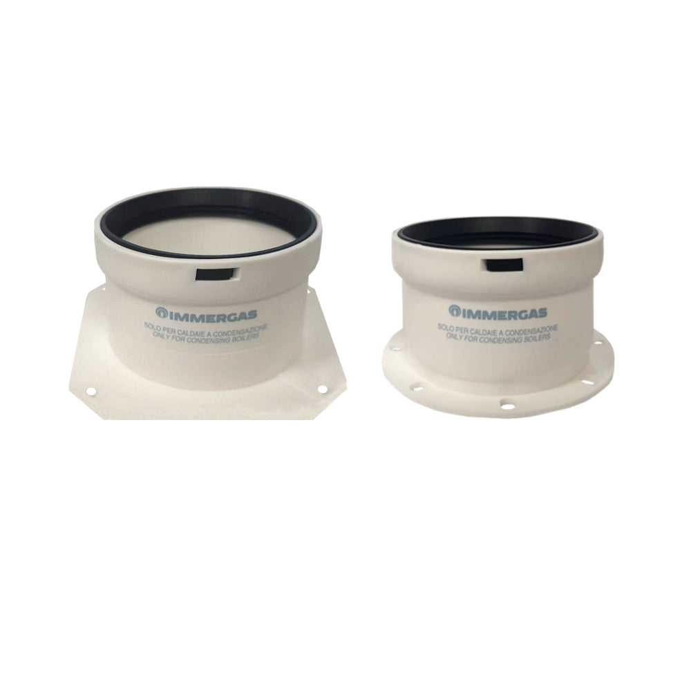 Kit tronchetti flangiati per caldaie con diametro 80/80 mm