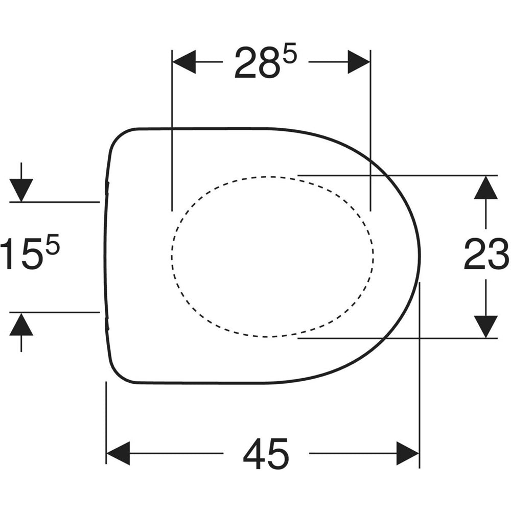 Sedile Termoindurente per water in duroplast 36x54xH5 cm Selnova