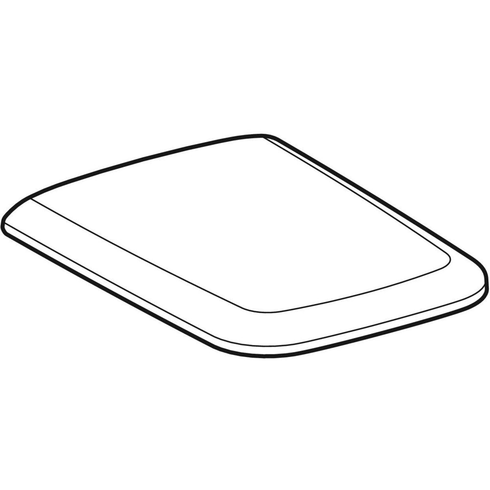 Sedile termoindurente in duroplast bianco lucido Icon Square