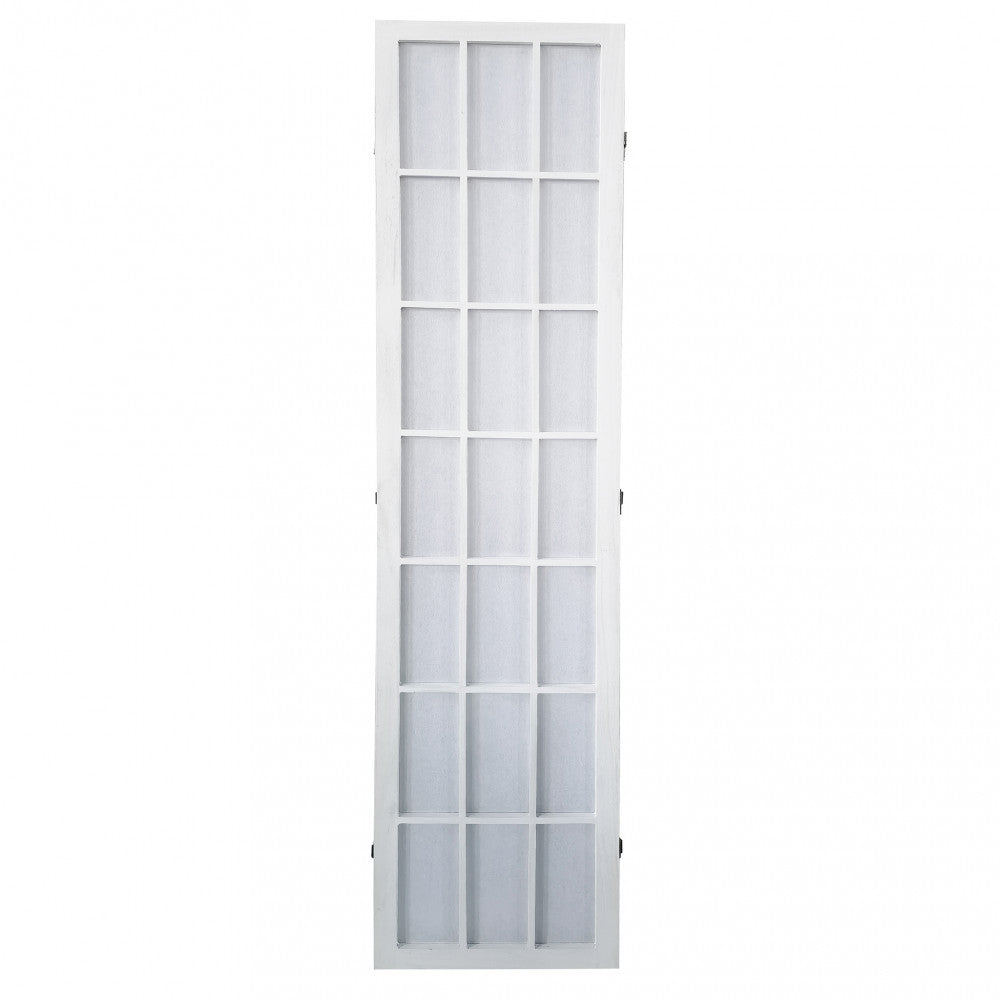 Pannello divisorio separè in metallo e legno resistente 170x40 cm
