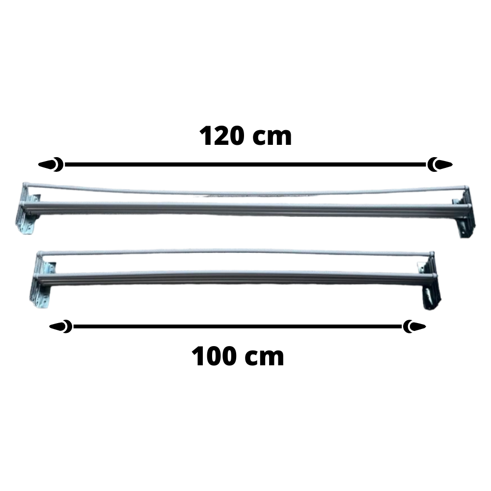 Stendibiancheria a pantografo da muro estensibile in acciaio con stecche plastificate ultra resistenti