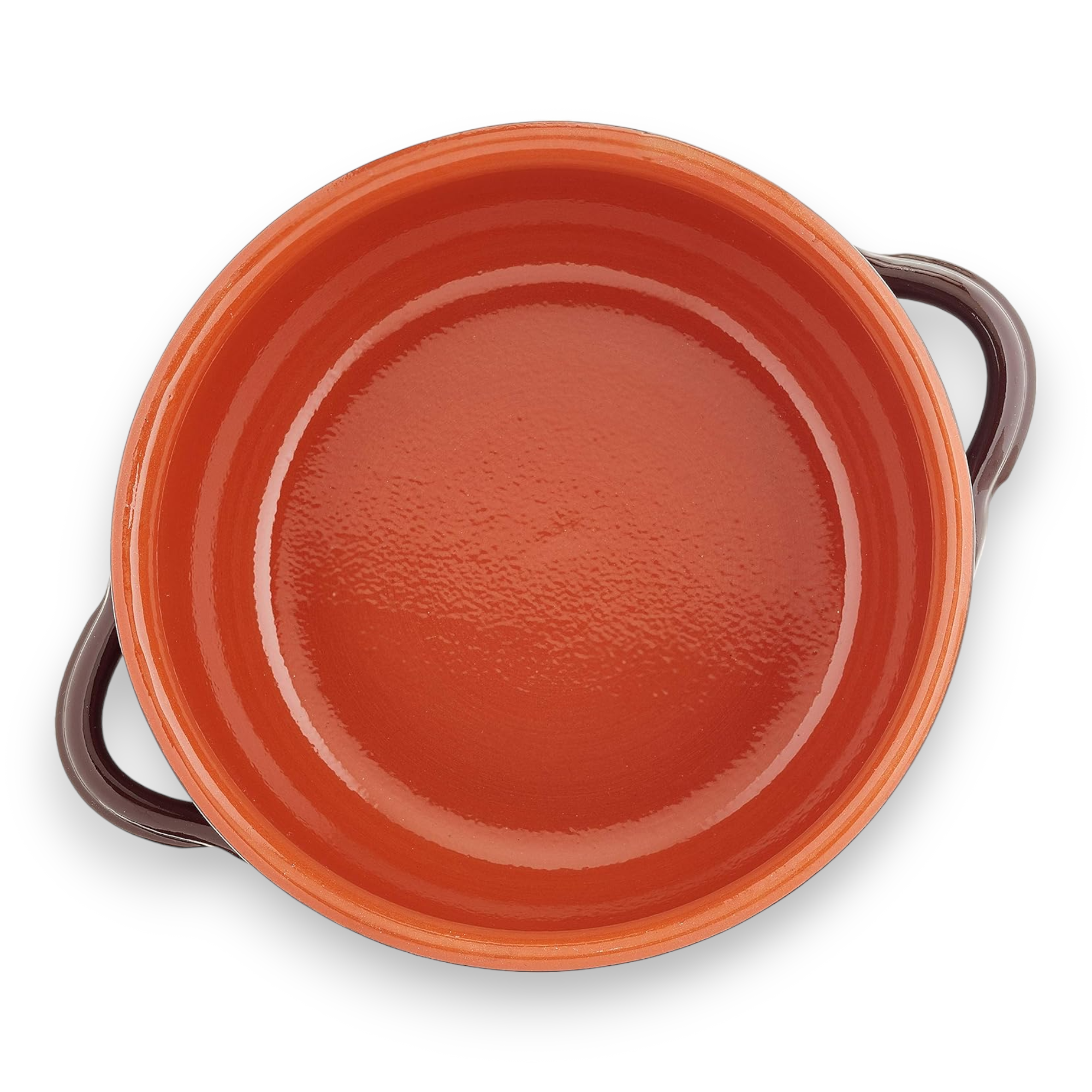 Tegame ciotola in terracotta con rivestimento ceramico per tutti i tipi di cotture Brunella