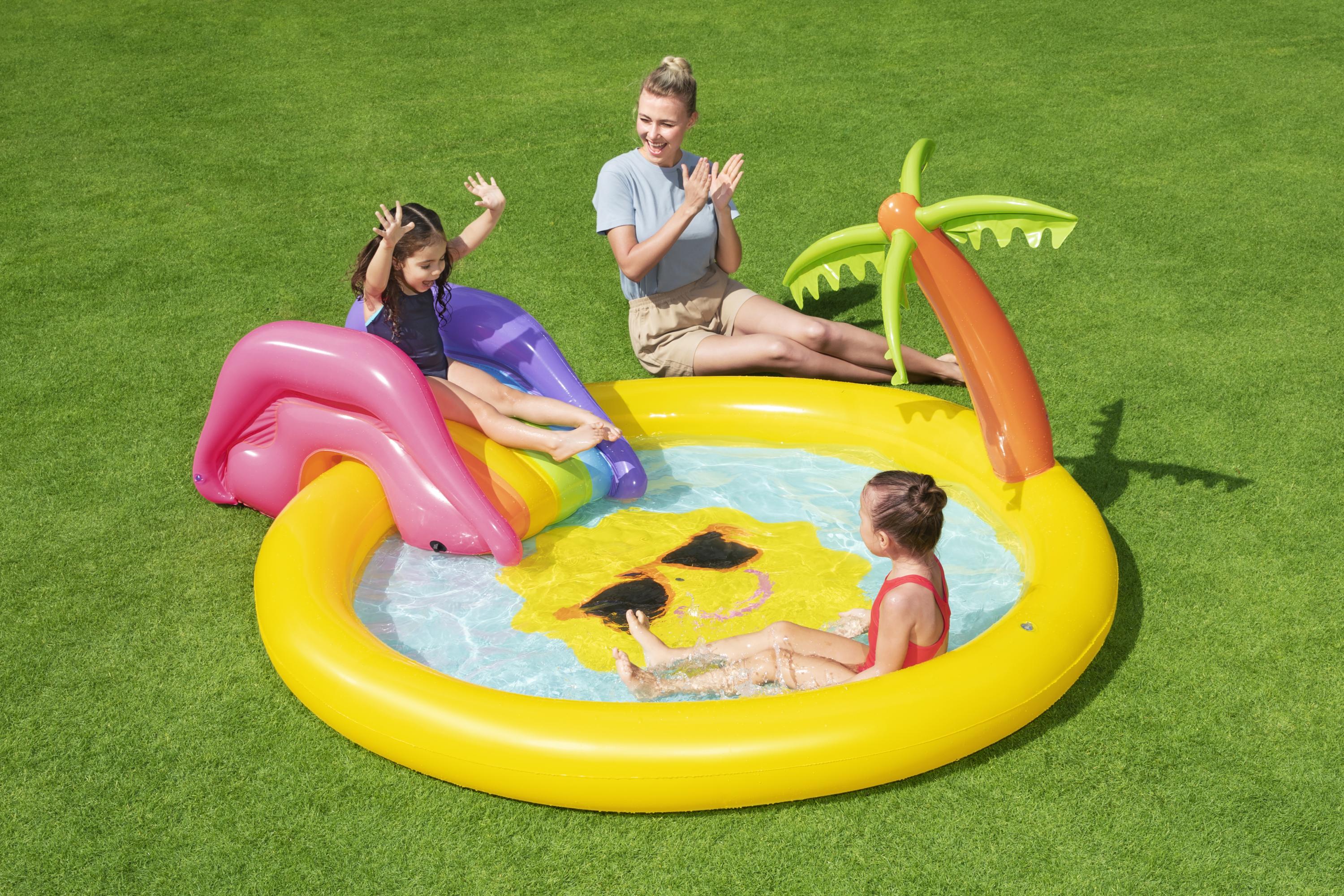 Piscinetta gonfiabile Isola del Sole con scivolo Bestway 53071