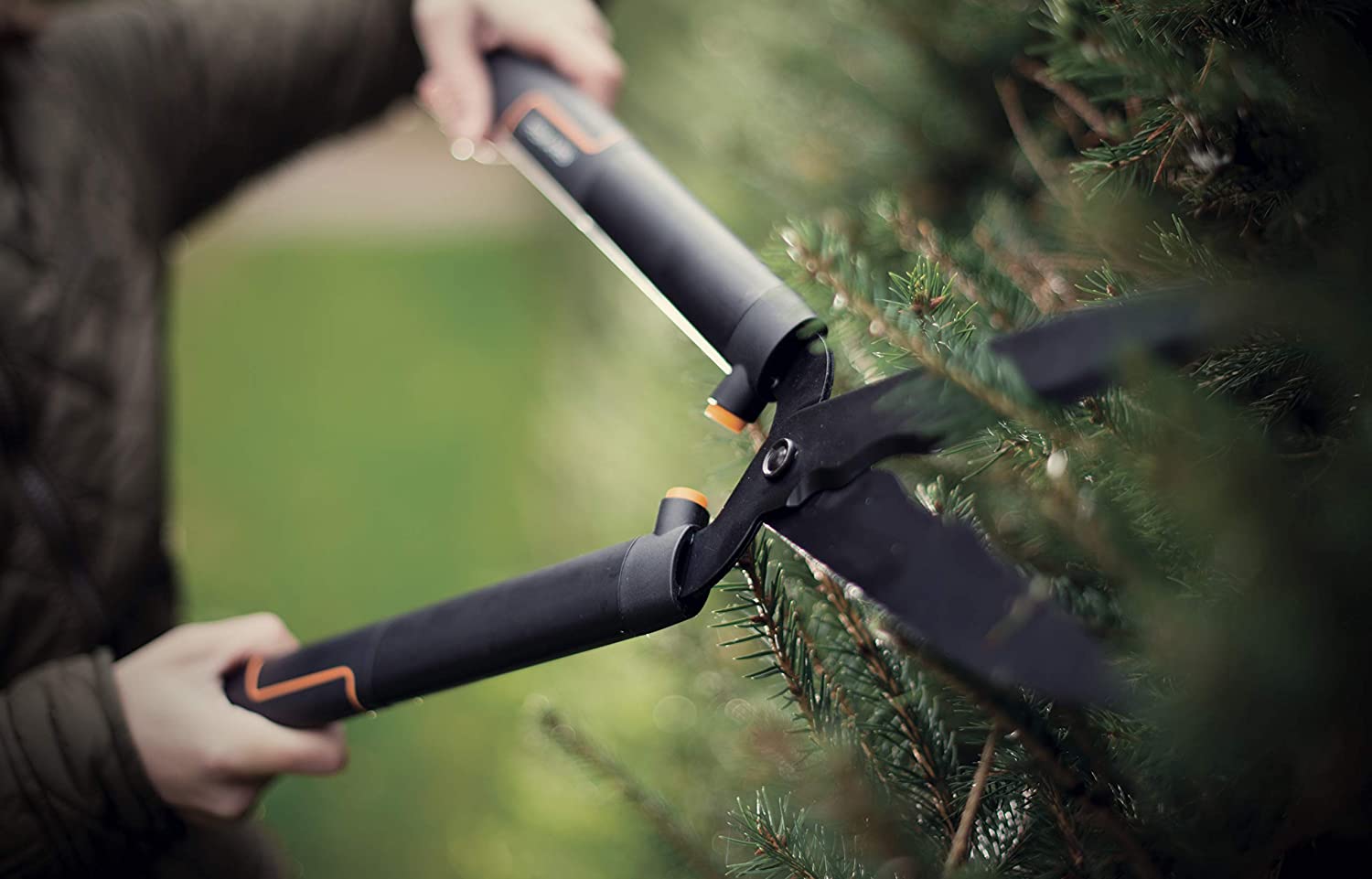 Forbice Cesoia per siepi con lama ondulata Singlestep HS22 FISKARS