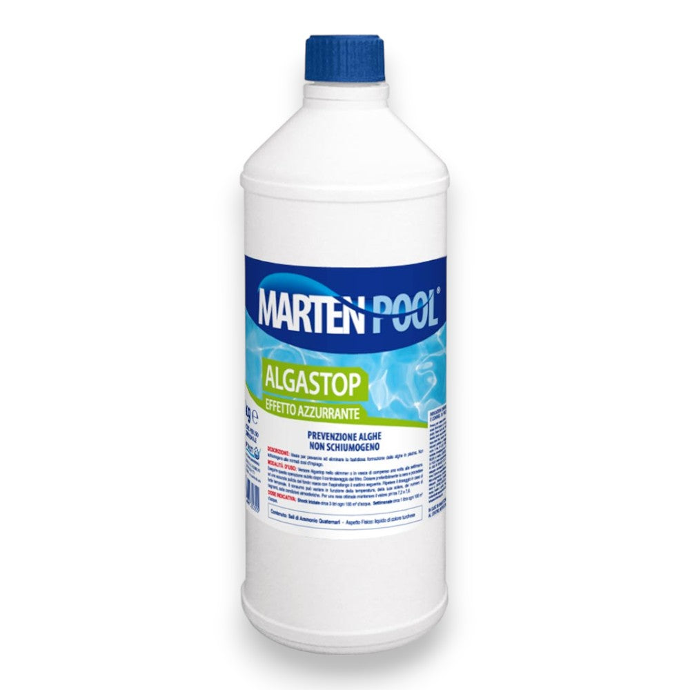 Alghicida anti alghe liquido trattamento per piscina 1 e 5 kg