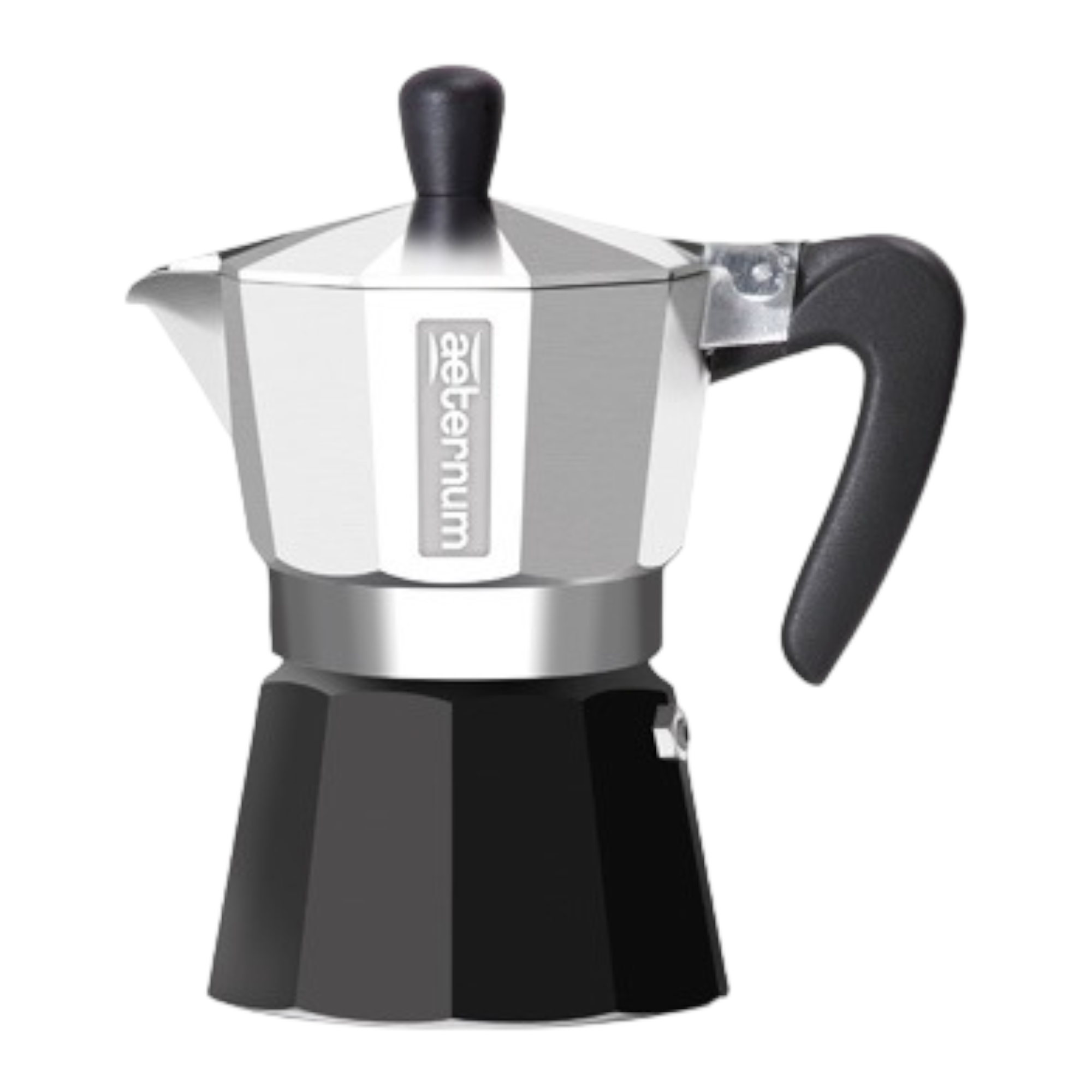Caffettiera in alluminio pressofuso Aeternum Black Pearl