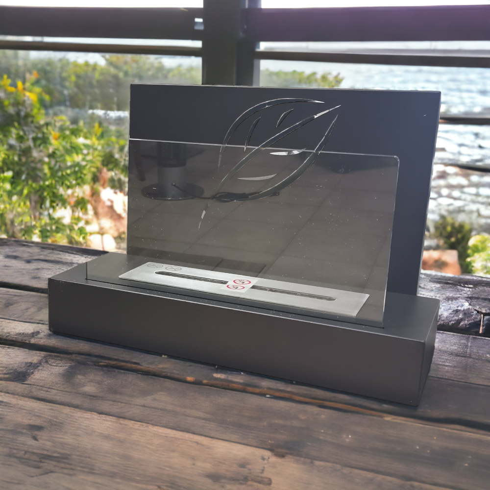 Camino a bioetanolo 2,5 kw riscaldamento a liquido con kit di fissaggio a parete Procida