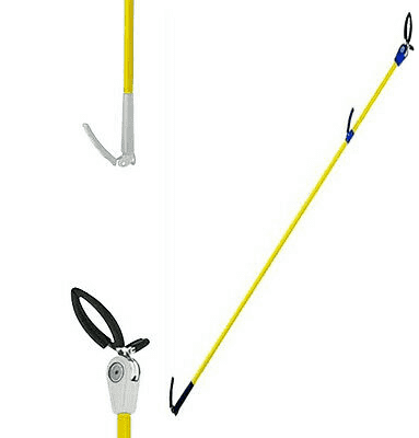 Pinza asta bastone telescopico per scaffali raccogli prendi oggetti h158 cm