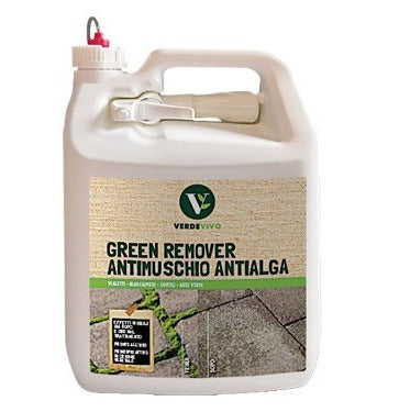 Tanica antimuschio antialghe 5 litri con inserto spray per vialetti e superfici dure Green Remover Verdevivo ADAMA