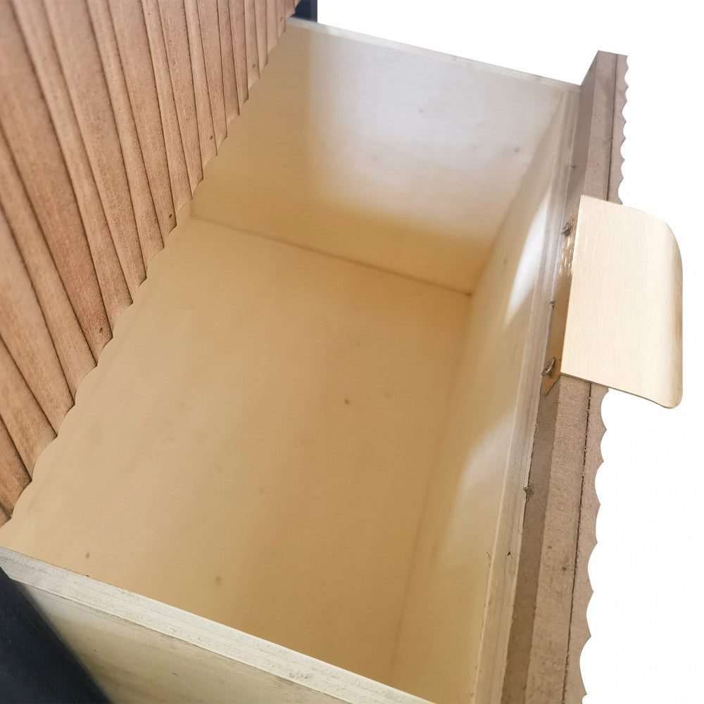 Mobiletto in legno con 4 cassetti 34x25xH77 cm fisso per interno casa