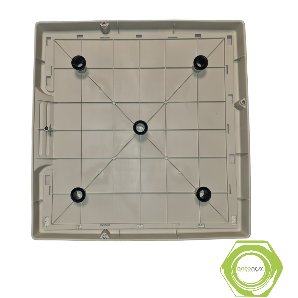 Cuccia per cani in resina Taglia Grande beige con tetto rosso Happy House Doggy Large