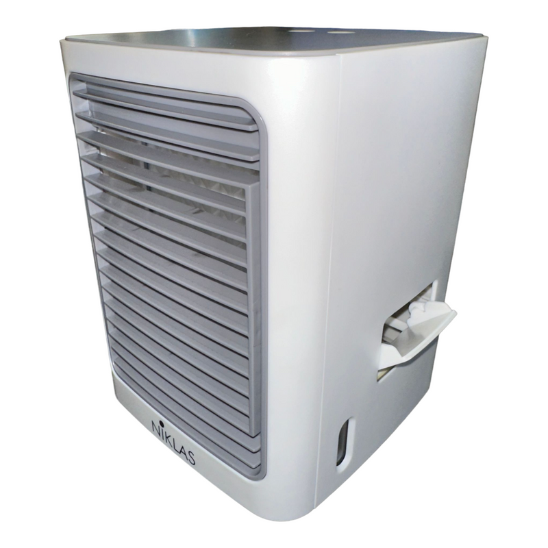 Ventilatore raffrescatore ad acqua cubo nebulizzatore da tavolo mini condizionatore portatile Niklas Icebox Mini
