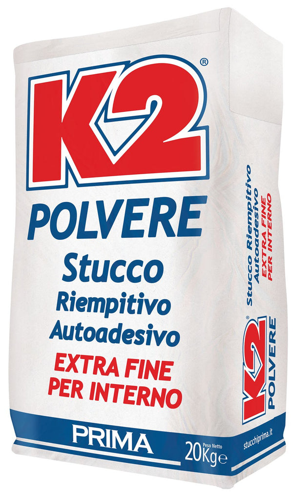 Stucco bianco K2 in polvere per interni autoadesivo 20 Kg