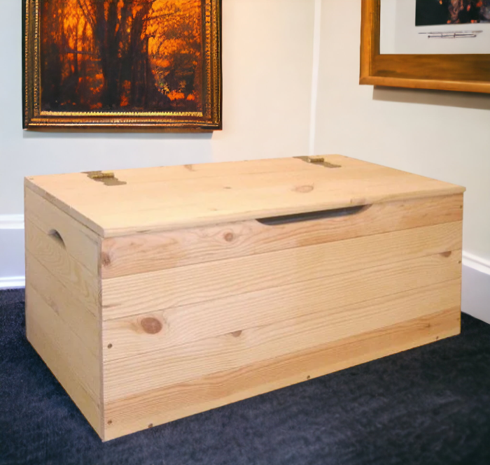 Baule cassapanca in legno massello porta tutto porta legna Alberiamo