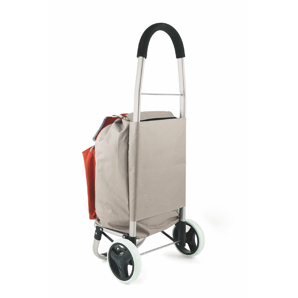 Carrello porta spesa 33 L termico struttura in alluminio 2 ruote borsa termica