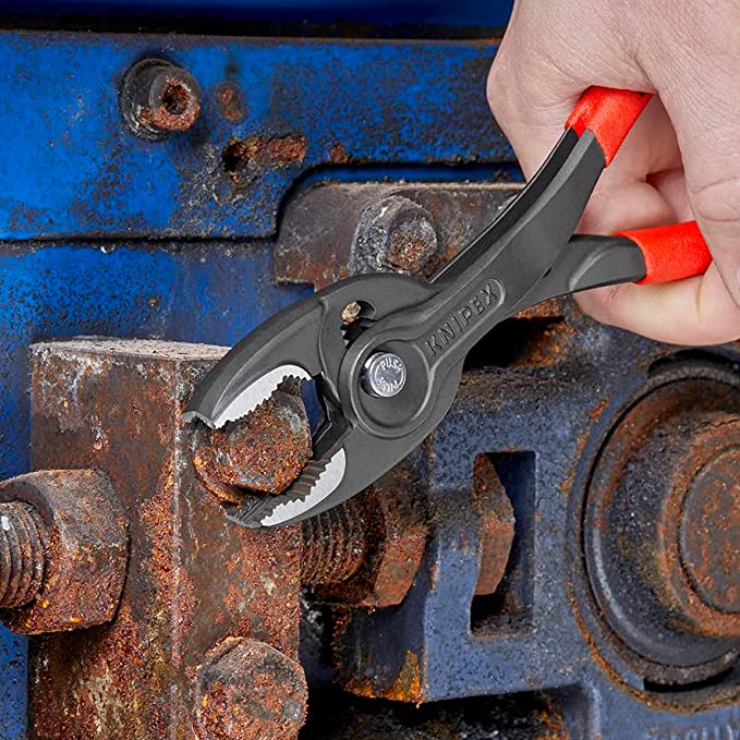 Pinza regolabile con manico antiscivolo e presa frontale e laterale professionale Twingrip8201 KNIPEX