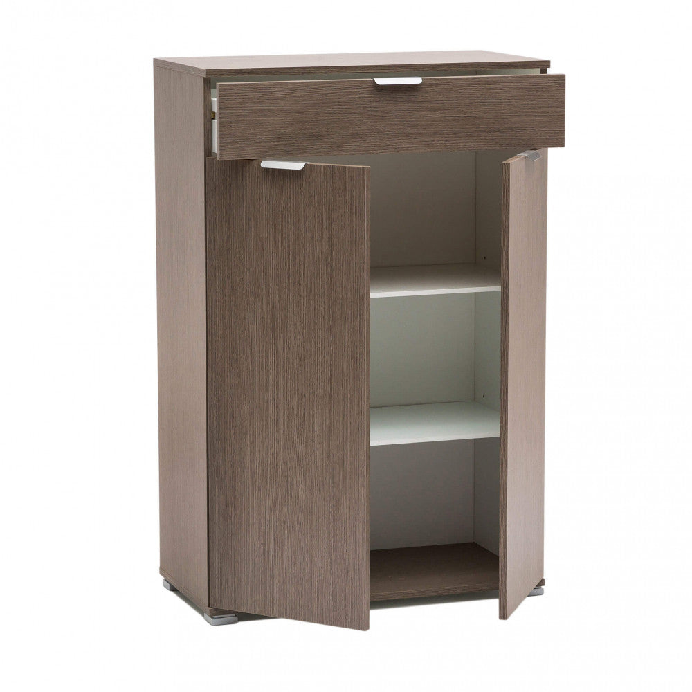 Mobiletto credenza da ingresso con 1 cassetto e 2 ante in legno Maston