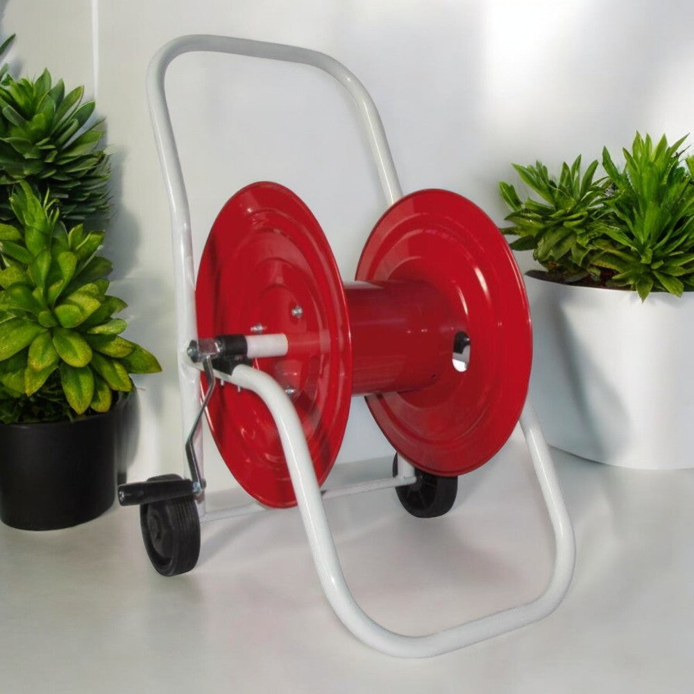 Carrello avvolgitubo da giardino pesante in acciaio zincato G41