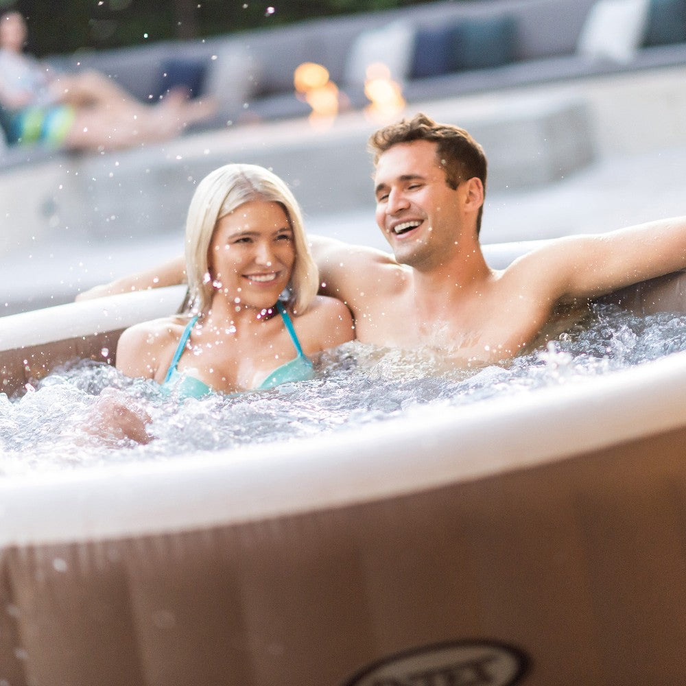 Piscina SPA idromassaggio beige 4 posti Ø196xH71 cm "Pure Spa Bubble Massage" INTEX28426