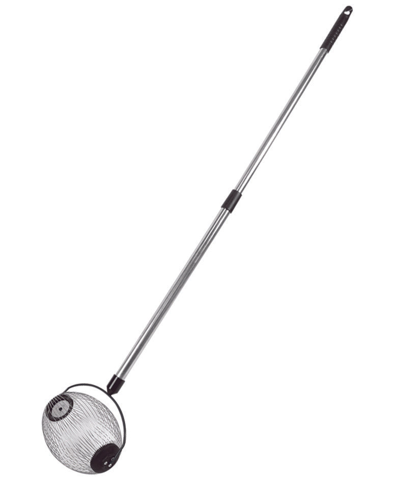 Raccoglitore per nocciole e olive con manico telescopico 80-120 cm