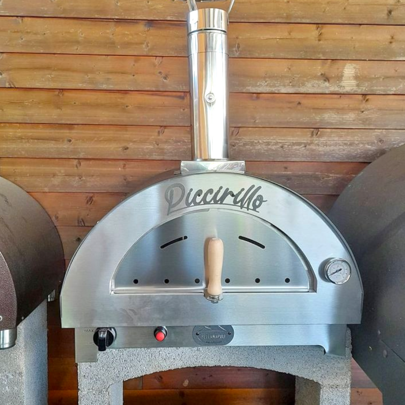 Forno Ibrido legna e gas per pizze a cottura diretta su pietra Bella Napoli Piccirillo
