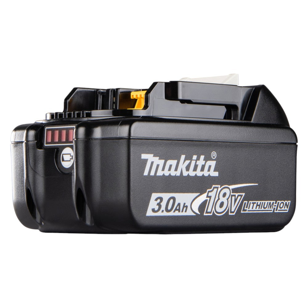 Trapano avvitatore professionale con percussione 2 velocità 18V 3Ah con 3 batterie e valigetta MAKPAC DHP482RF3J