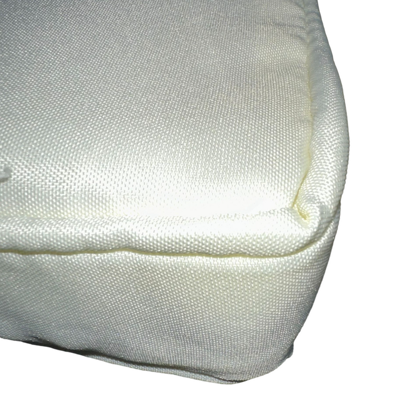 Cuscino quadrato 40x40x5 cm in cotone beige sfoderabile per sedie Mango e Kiwi