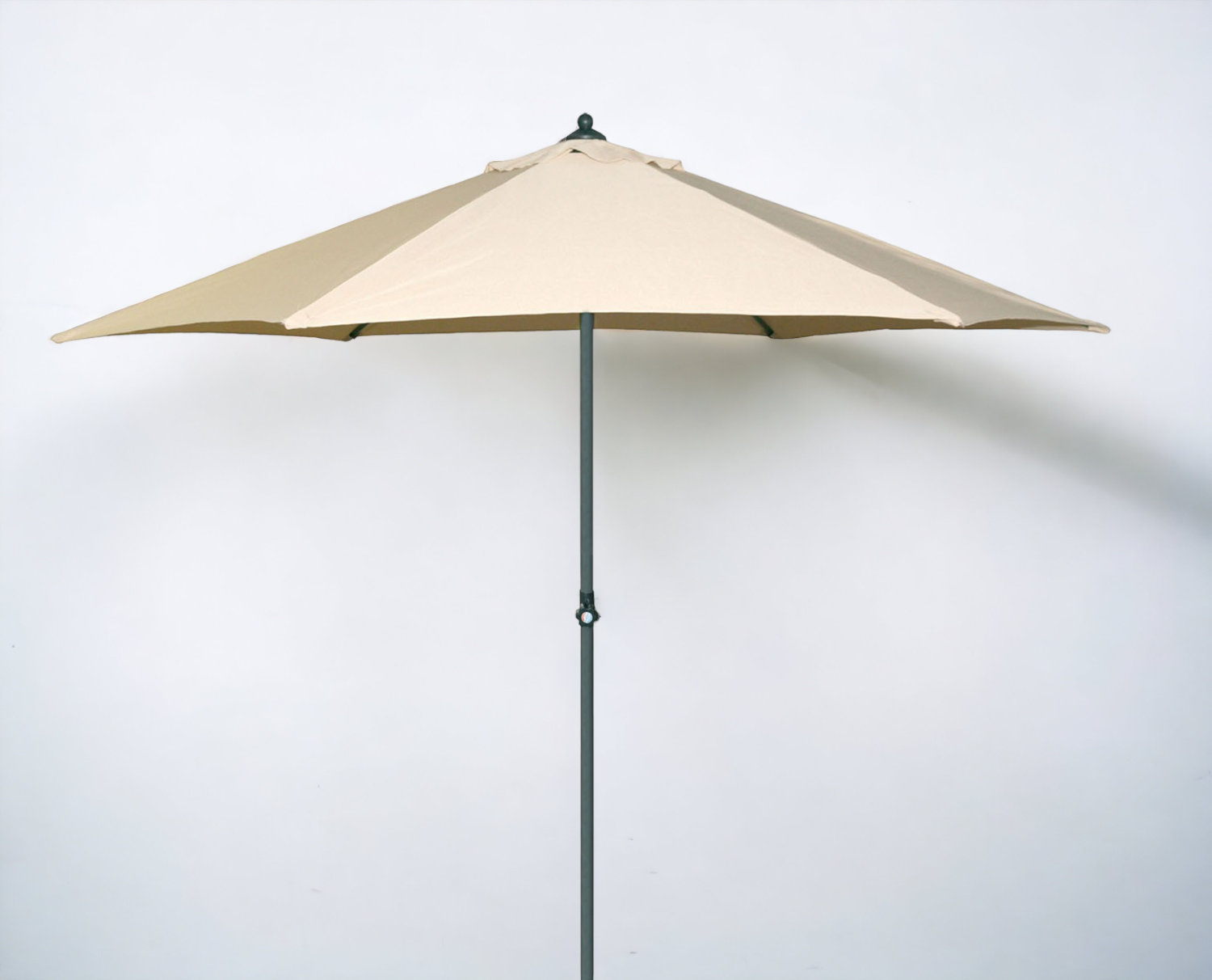 Ombrellone palo centrale da giardino in alluminio Ø 270 cm Beige