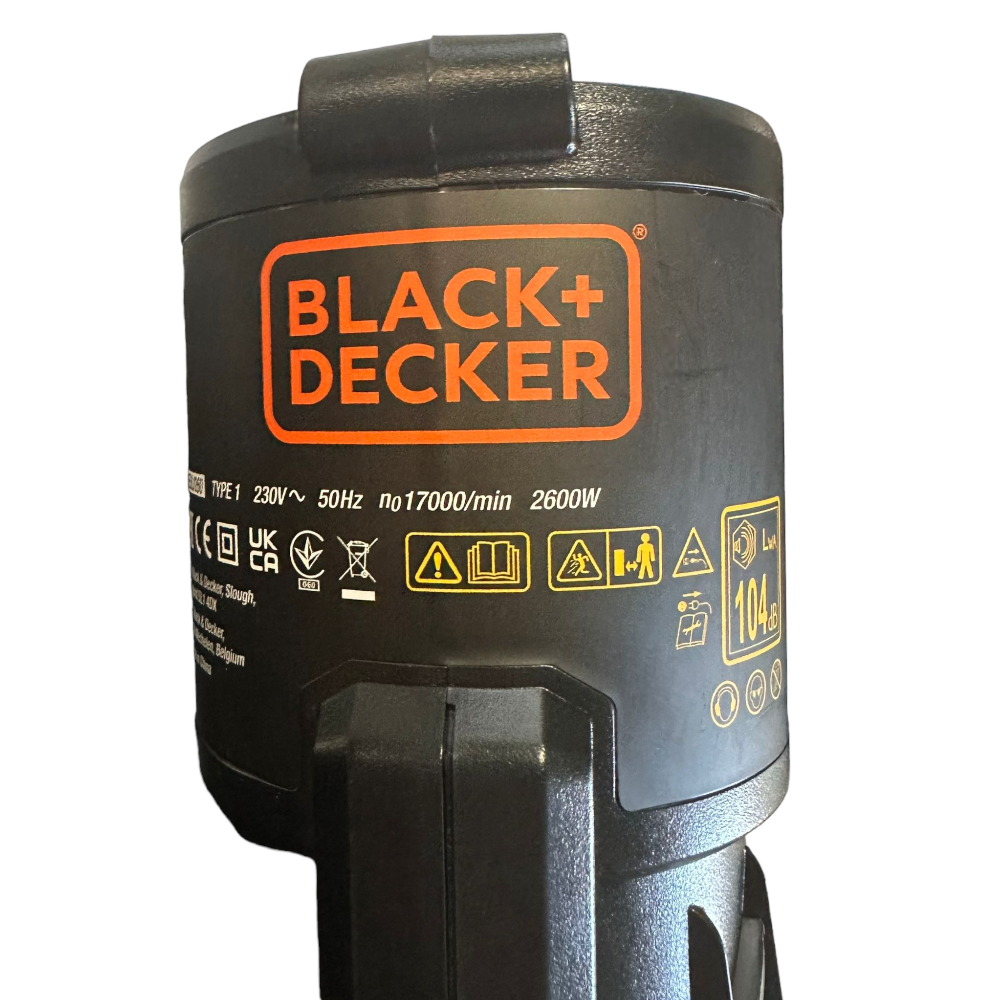 Aspiratore Soffiatore Trituratore elettrico per foglie con sacco Black + Decker BEBLV 2600W